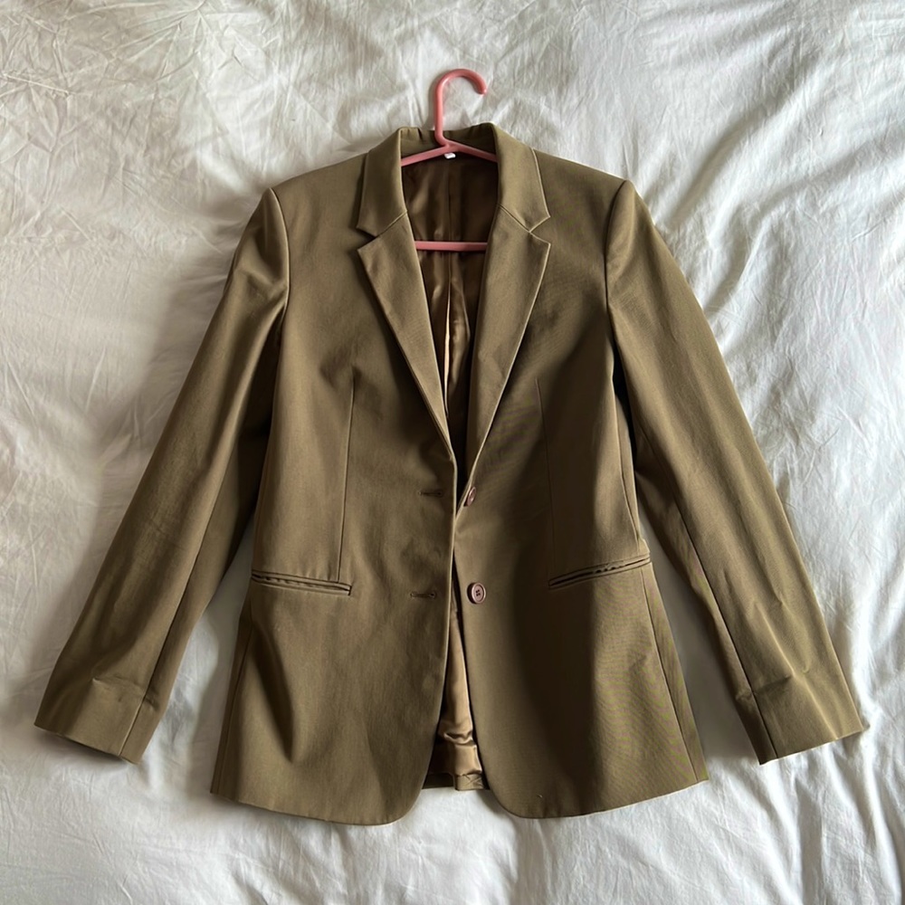 Helmut Lang Classic Rider Blazer in Sage - Size 0 - Never Worn
